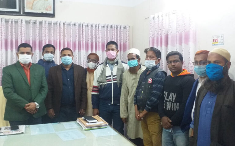 নকলায় সাংবাদিকদের সাথে নবাগত ওসি মুশফিকুর রহমানের মতবিনিময়