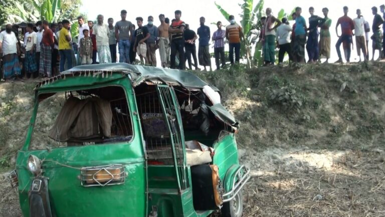 শেরপুরে দুই সিএনজিচালিত অটোরিকশার মুখোমুখি সংঘর্ষে বৃদ্ধার মৃত্যু, আহত ৩