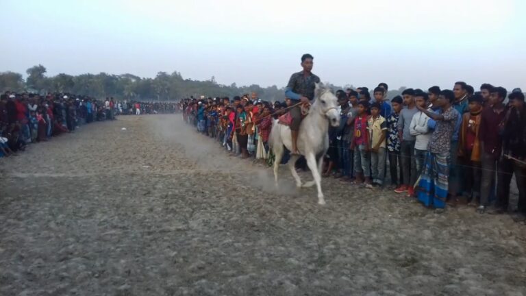 নকলায় হয়ে গেল ঐতিহ্যবাহী ঘোড়াদৌড়