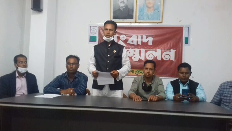 নকলায় ভুয়া ফেইসবুক আইডি খুলে অপপ্রচার: সংবাদ সম্মেলন করলেন যুবলীগ নেতা শামীম