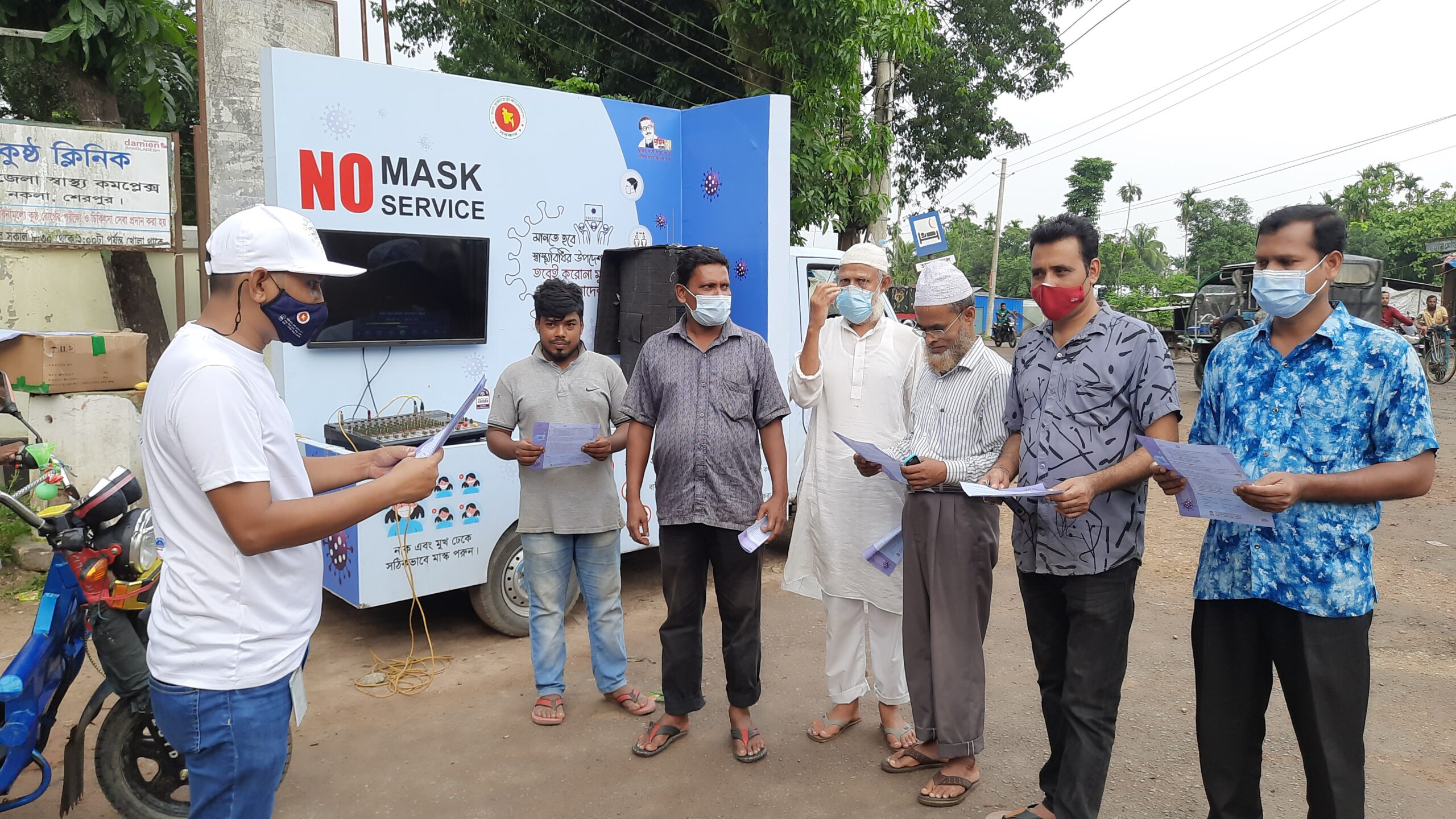 নকলায় কারোনা মোকাবেলায় স্বাস্থ্য শিক্ষা সেবা প্যাকেজ প্রচারণা