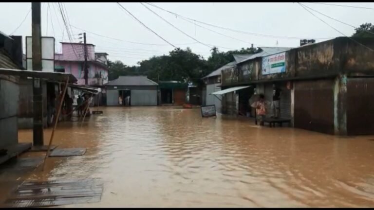 প্রবল বর্ষণ ও পাহাড়ি ঢলে শেরপুরের কয়েক হাজার মানুষ পানিবন্দি