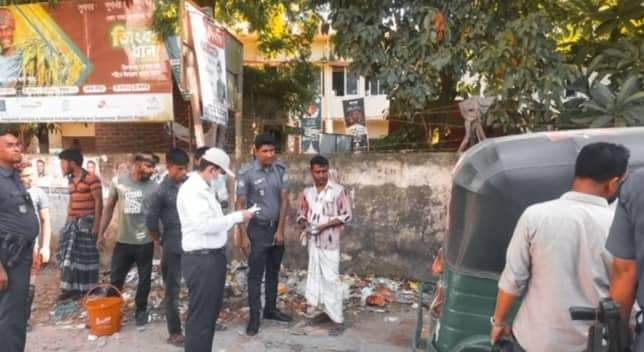 শ্রীবরদীতে অতিরিক্ত ভাড়া নেওয়ায় জরিমানা