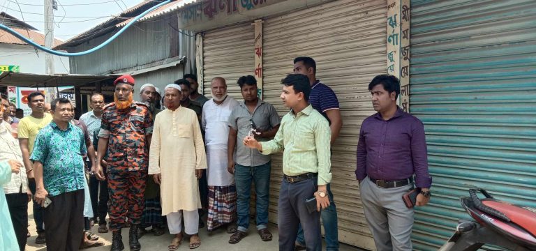 শেরপুরের ঝিনাইগাতী বাজারকে অগ্নিকাণ্ডের হাত থেকে রক্ষা করতে ইউএনও’র প্রশংসনীয় উদ্যোগ