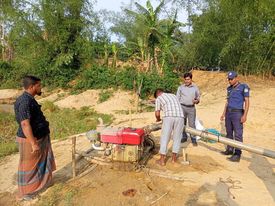 ঝিনাইগাতীতে অবৈধ ভাবে বালু উত্তোলনের দায়ে ৫০হাজার টাকা অর্থদন্ড সহ সরঞ্জামাদি জব্দ