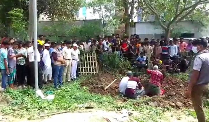 শেরপুরে ৫ মাস পর কবর থেকে লাশ উত্তোলন