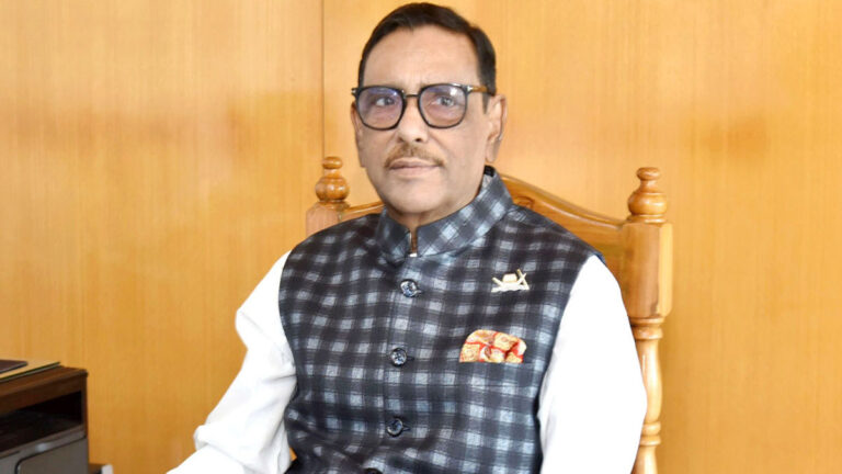 কাঙ্ক্ষিত স্যাংশন না পেয়ে মির্জা ফখরুল প্রলাপ বকছেন : কাদের