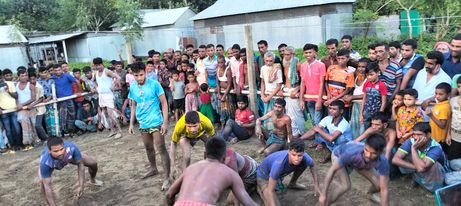 শেরপুরে  ঐতিহ্যবাহী হাডুডু খেলা অনুষ্ঠিত