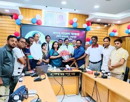 শেরপুরের বিদায়ী জেলা প্রশাসককে সংবর্র্ধনা দিলেন প্রেসক্লাবের নয়া কর্মকর্তারা