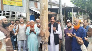 কানাশাখোলা জামে মসজিদের মিনার ও বারান্দার কাজের  উদ্ভোদন করলেন হুইপ আতিক