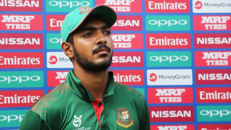 সাইফের ব্যাটে মান বাঁচল বাংলাদেশের