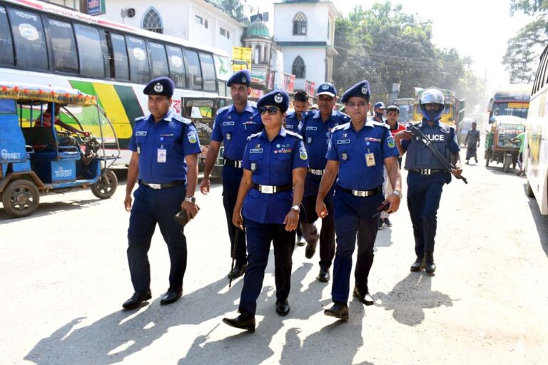 শেরপুরে আইনশৃঙ্খলা ও নিরাপত্তা পরিকল্পনা পরিদর্শন করলেন পুলিশ সুপার মোনালিসা বেগম