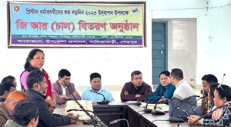 বড়দিন উপলক্ষে নালিতাবাড়ীহ ৪৯টি গির্জায় চাল বিতরণ