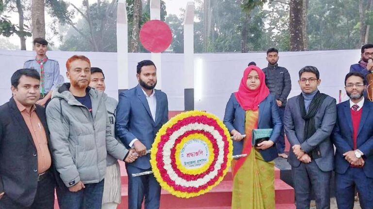 নকলায় নানা আয়োজনে মহান বিজয় উদযাপন