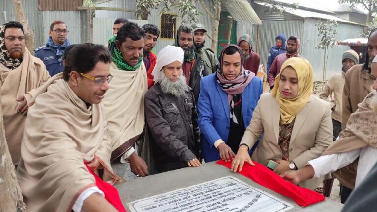 শ্রীবরদীতে গ্রামীণ রাস্তার নির্মাণ কাজ উদ্বোধন করলেন নবনির্বাচিত এমপি শহিদুল