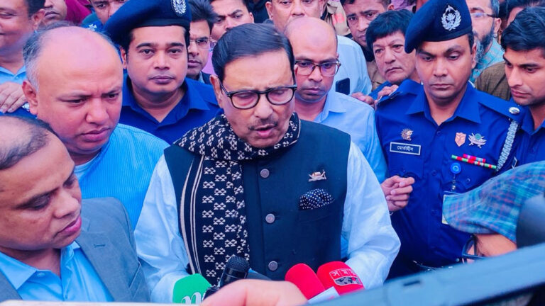 উপজেলা নির্বাচনে না এলে বিএনপিকে আবার পালাতে হবে : ওবায়দুল কাদের
