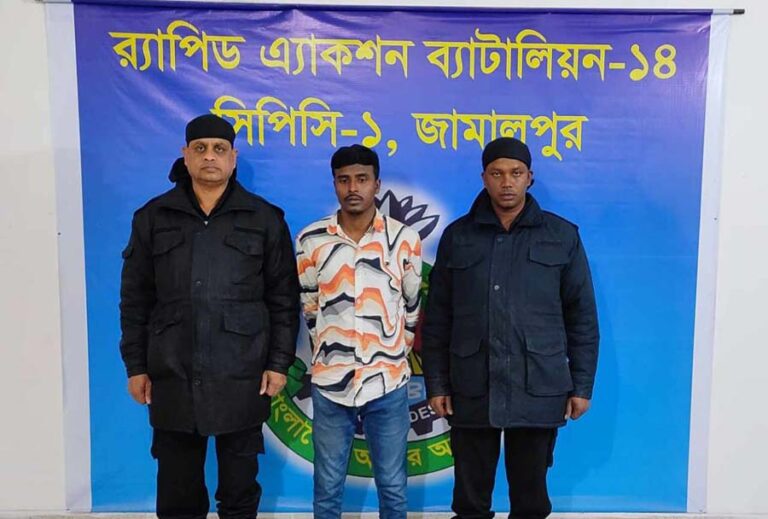 শেরপুরের হত্যা মামলার আসামী গাজীপুর থেকে গ্রেপ্তার