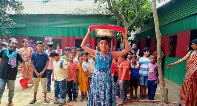নালিতাবাড়ীতে বৃষ্টি কামনায় শিশুদের ব্যতিক্রমী প্রার্থনা