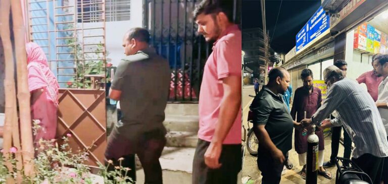 শেরপুরে এখনো চলছে ফ্রি অক্সিজেন সেবা