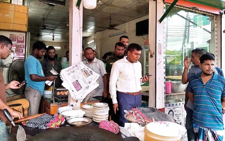 ঝিনাইগাতীতে ৩ হোটেল মালিককে জরিমানা
