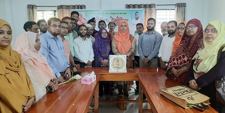 নকলায় ইউএনও ও সমাজসেবা কর্মকর্তার বদলিজনিত বিদায়