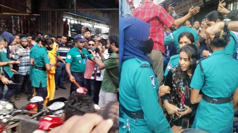 মারধর করে দুই নারী ‘আ.লীগ কর্মী’কে দেওয়া হলো পুলিশে