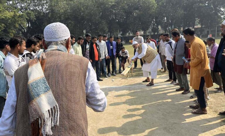 নকলায় জাহেদ আলী চৌধুরী স্মৃতি ক্রিকেট টুর্নামেন্ট উদ্বোধন