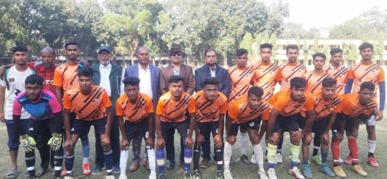 নকলায় তারুণ্যের উৎসব উপলক্ষে ফুটবল টুর্নামেন্টের উদ্বোধন