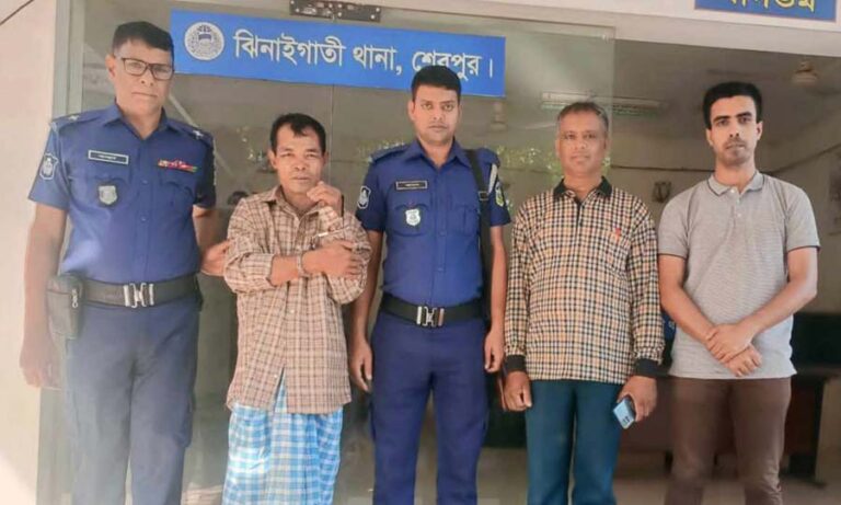 ঝিনাইগাতীতে যাবজ্জীবন সাজাপ্রাপ্ত আসামী গ্রেফতার