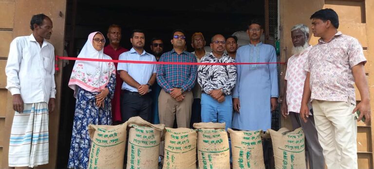 নকলা খাদ্যগুদামে ধানচাল সংগ্রহ অভিযান শুরু