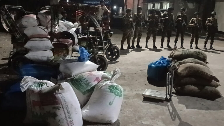 শেরপুরে খাদ্যবান্ধব কর্মসূচির ২৯০০ কেজি চাল জব্দ