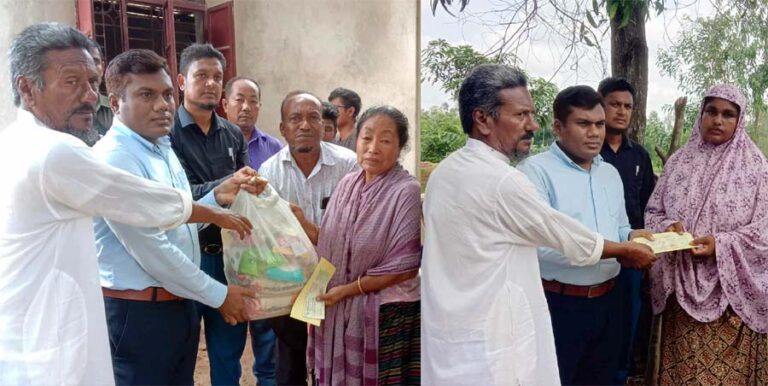ঝিনাইগাতীতে হাতীর আক্রমণে নিহত দুই পরিবারকে আর্থিক অনুদান প্রদান