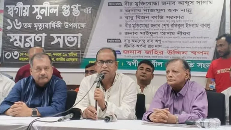 বিএনপির সমর্থনে ইউনূস সরকার টিকে আছে : শামসুজ্জামান দুদু