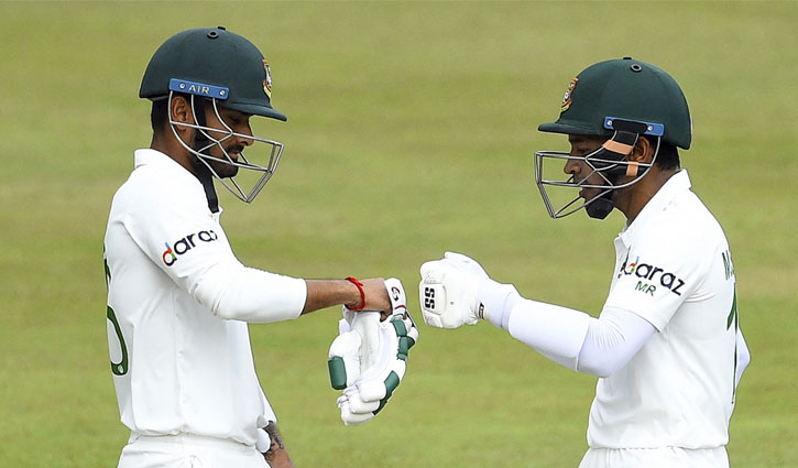 গল টেস্টে বৃষ্টির হানা, মুশফিক-লিটনের দাপট