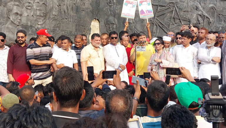 শেরপুরে জেলা বিএনপির নবগঠিত আহবায়ক কমিটির আনন্দ মিছিল