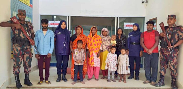 নালিতাবাড়ী সীমান্ত দিয়ে নারী, শিশুসহ ১০ জনকে পুশইন করেছে বিএসএফ