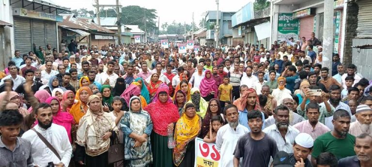ঝিনাইগাতীতে বিএনপি নেতা বাদশা’র বহিষ্কারাদেশ প্রত্যাহারের দাবীতে বিক্ষোভ সমাবেশ