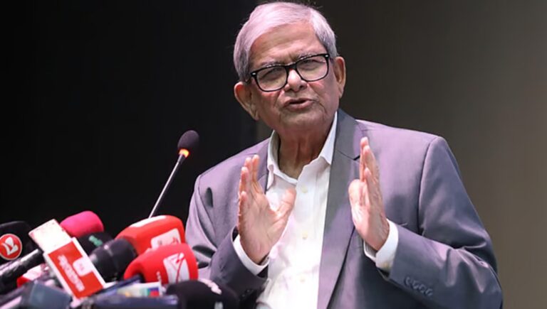 বিএনপিই একমাত্র দল যারা বাংলাদেশকে রক্ষা করতে পারে: মির্জা ফখরুল