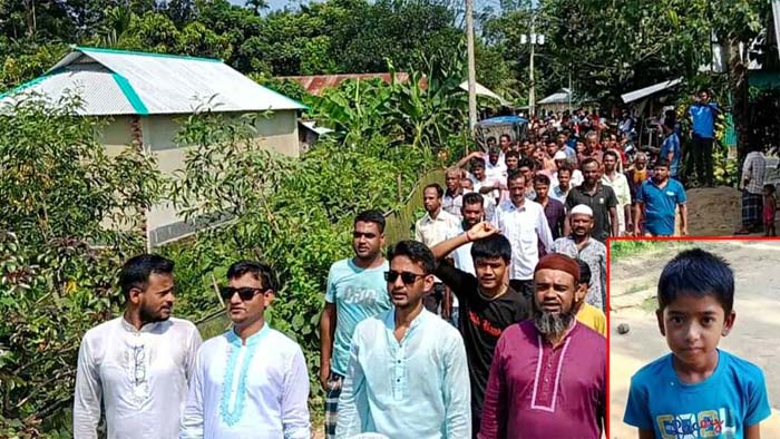 ঝিনাইগাতীতে শিশু ইলিয়াস হত্যার বিচারে ধীরগতি: ক্ষোভে ফুঁসছে জনতা