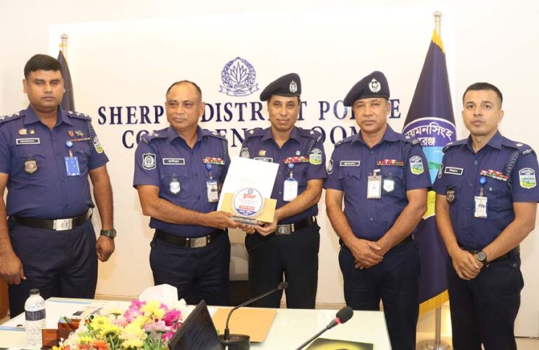 শেরপুরে শ্রেষ্ঠ পুলিশ পরিদর্শক (তদন্ত) নির্বাচিত হলেন সদর থানার জাহাঙ্গীর আলম খান