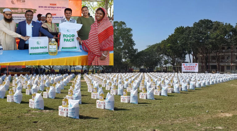 ঝিনাইগাতীর গারো পাহাড়ে খাদ্য সহায়তা পেল ৫০০ পরিবার