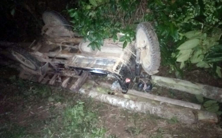 শ্রীবরদীতে কাঠবোঝাই ভ্যান উল্টে চালক নিহত, আহত ১